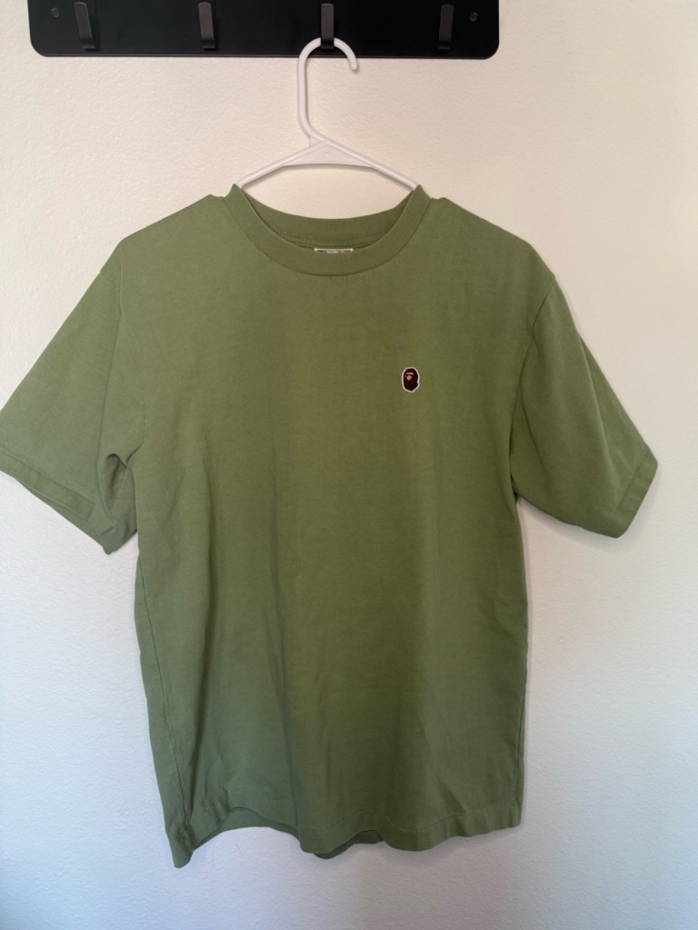 A Bathing Ape Bape Logo Green T-shirt